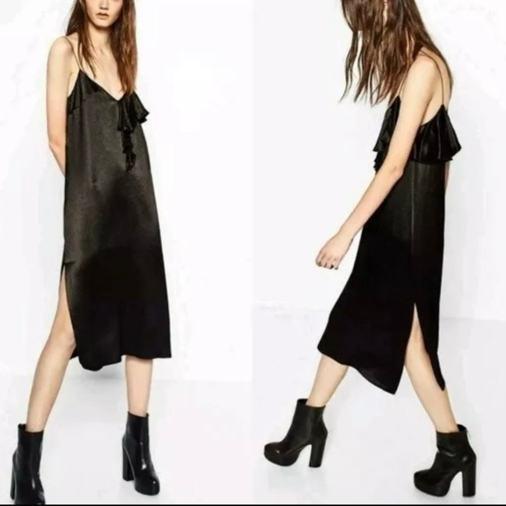 Zara Black Midi Dress